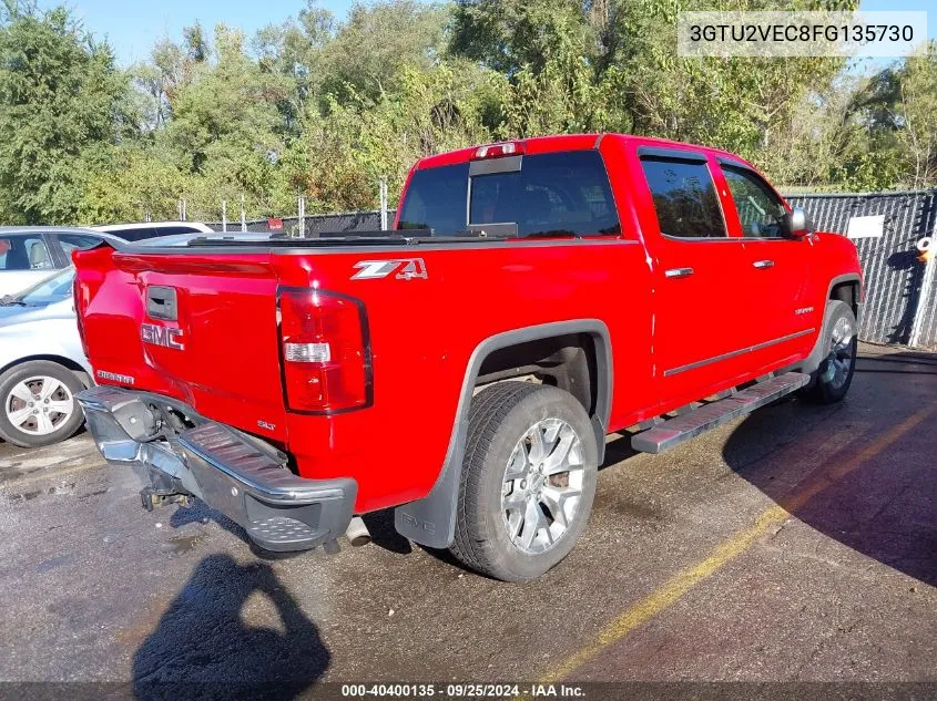 2015 GMC Sierra 1500 Slt VIN: 3GTU2VEC8FG135730 Lot: 40400135