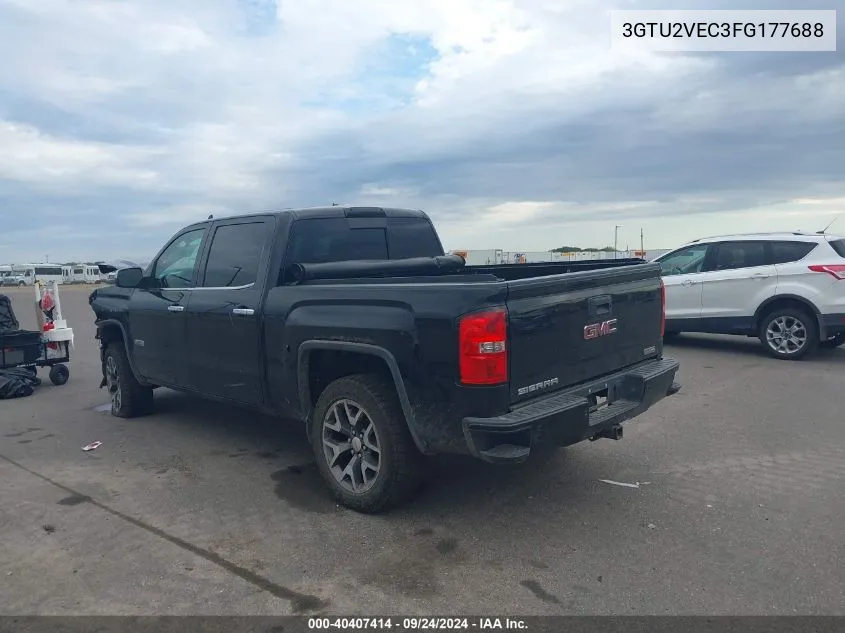 2015 GMC Sierra K1500 Slt VIN: 3GTU2VEC3FG177688 Lot: 40407414