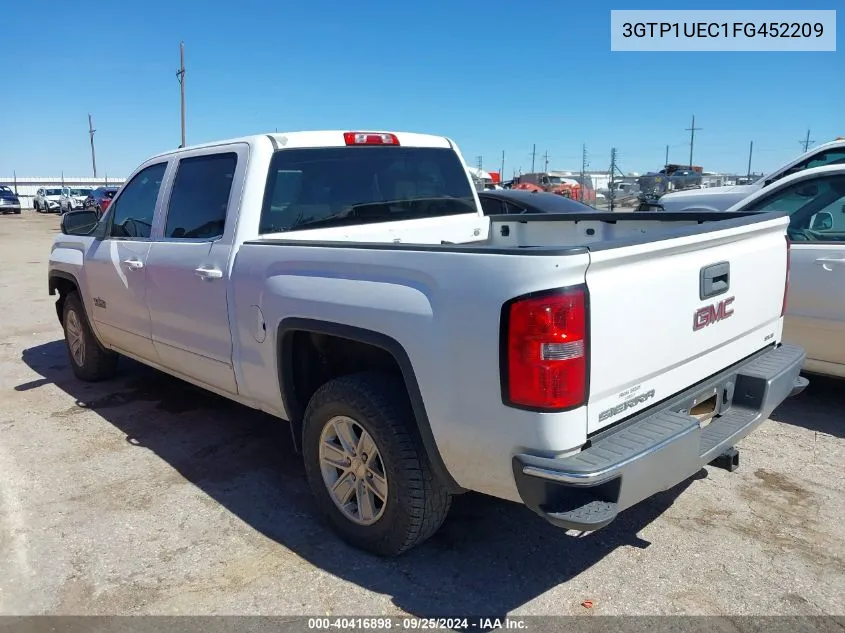 2015 GMC Sierra 1500 Sle VIN: 3GTP1UEC1FG452209 Lot: 40416898