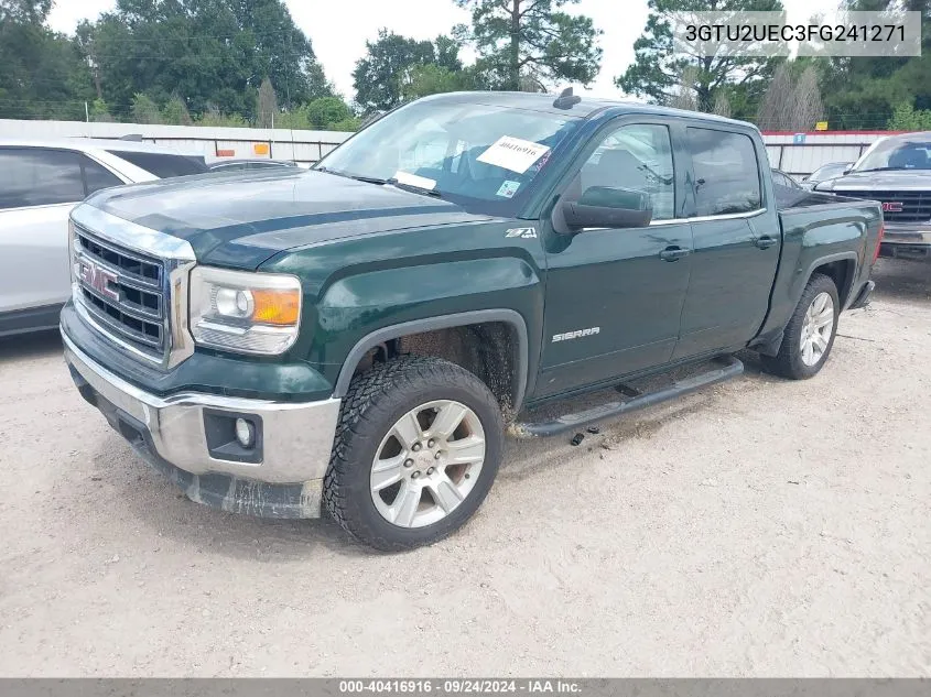 2015 GMC Sierra 1500 Sle VIN: 3GTU2UEC3FG241271 Lot: 40416916