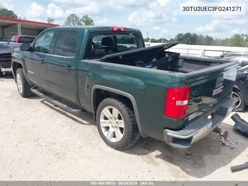 2015 GMC Sierra 1500 Sle VIN: 3GTU2UEC3FG241271 Lot: 40416916