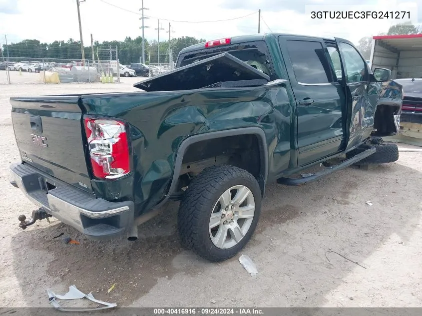 2015 GMC Sierra 1500 Sle VIN: 3GTU2UEC3FG241271 Lot: 40416916