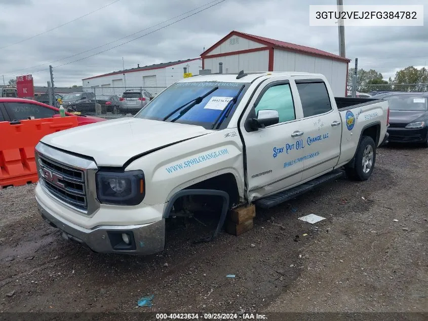 2015 GMC Sierra 1500 Slt VIN: 3GTU2VEJ2FG384782 Lot: 40423634