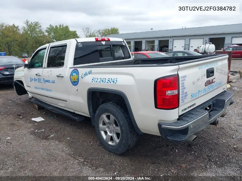 3GTU2VEJ2FG384782 2015 GMC Sierra 1500 Slt