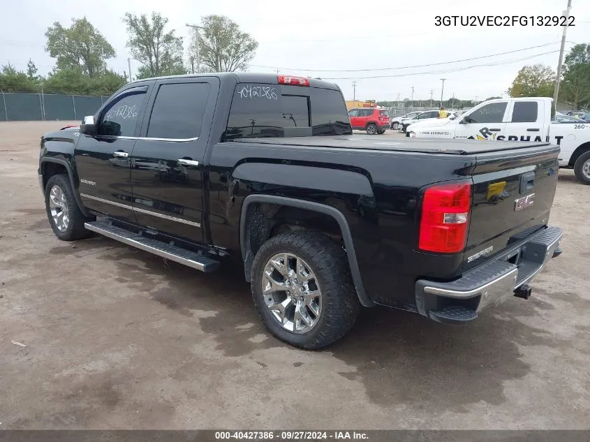 2015 GMC Sierra 1500 Slt VIN: 3GTU2VEC2FG132922 Lot: 40427386