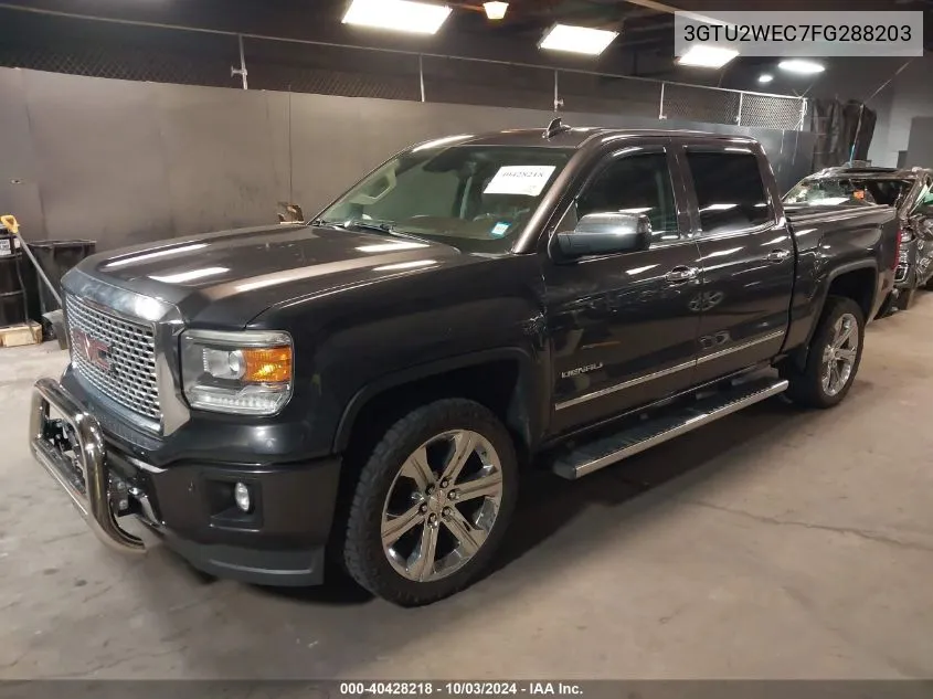 2015 GMC Sierra 1500 Denali VIN: 3GTU2WEC7FG288203 Lot: 40428218