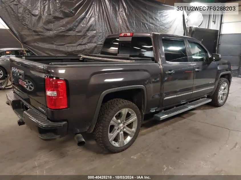 2015 GMC Sierra 1500 Denali VIN: 3GTU2WEC7FG288203 Lot: 40428218