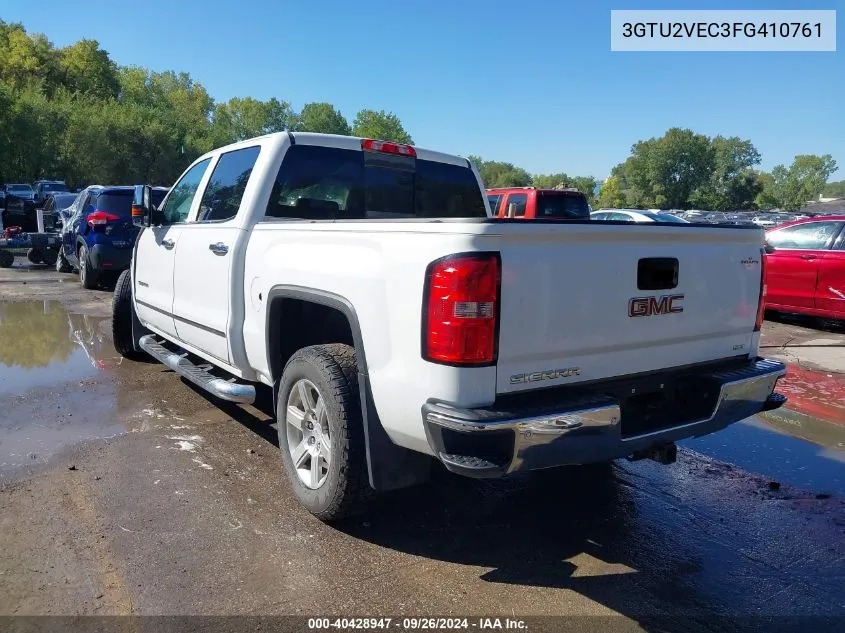 2015 GMC Sierra 1500 Slt VIN: 3GTU2VEC3FG410761 Lot: 40428947