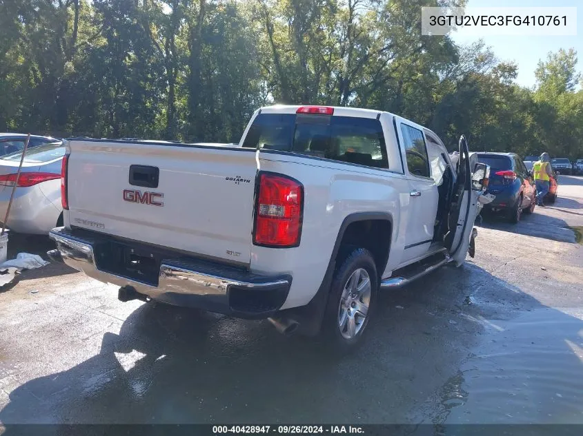 2015 GMC Sierra 1500 Slt VIN: 3GTU2VEC3FG410761 Lot: 40428947