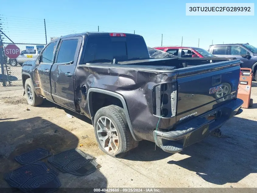 2015 GMC Sierra 1500 Sle VIN: 3GTU2UEC2FG289392 Lot: 40429685