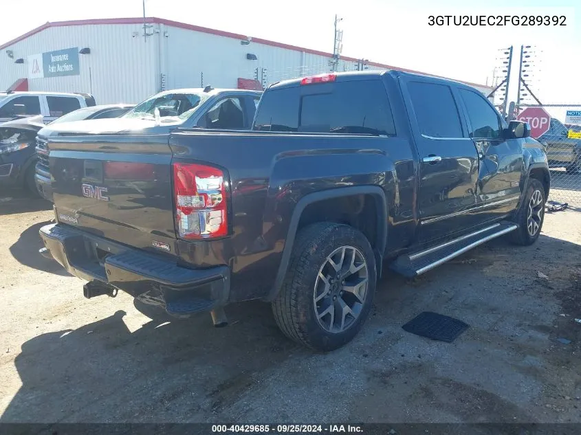 2015 GMC Sierra 1500 Sle VIN: 3GTU2UEC2FG289392 Lot: 40429685