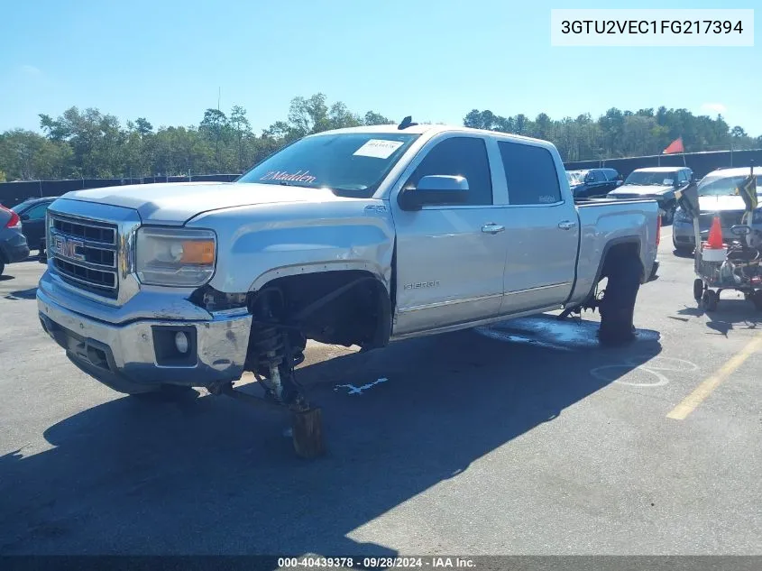 2015 GMC Sierra 1500 Slt VIN: 3GTU2VEC1FG217394 Lot: 40439378