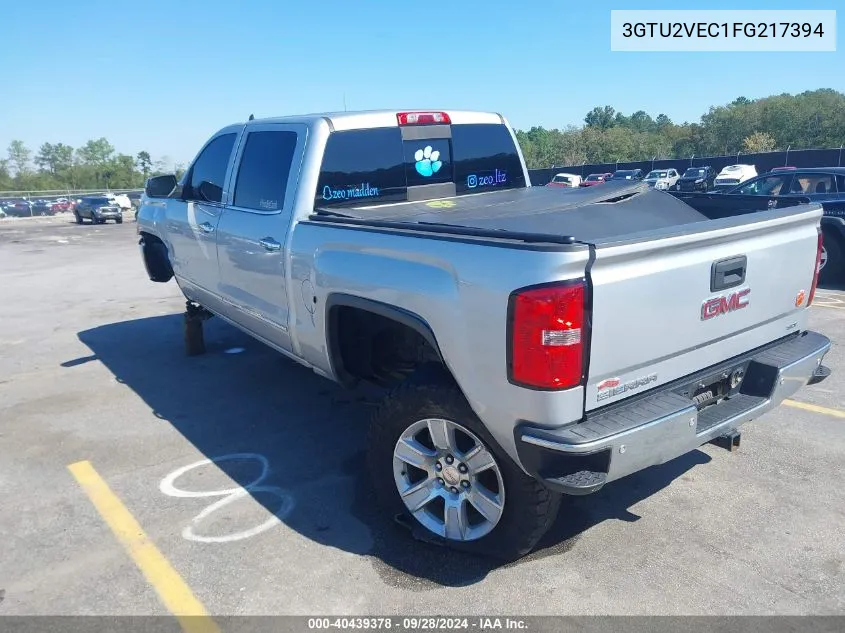 2015 GMC Sierra 1500 Slt VIN: 3GTU2VEC1FG217394 Lot: 40439378