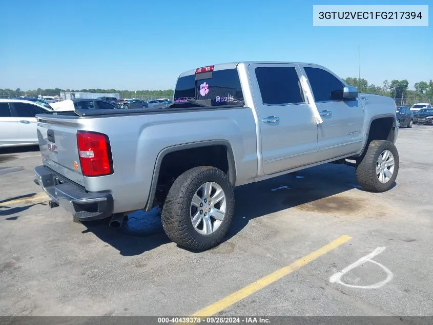 2015 GMC Sierra 1500 Slt VIN: 3GTU2VEC1FG217394 Lot: 40439378