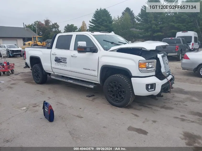 2015 GMC Sierra 2500Hd Denali VIN: 1GT120EG2FF657134 Lot: 40443579