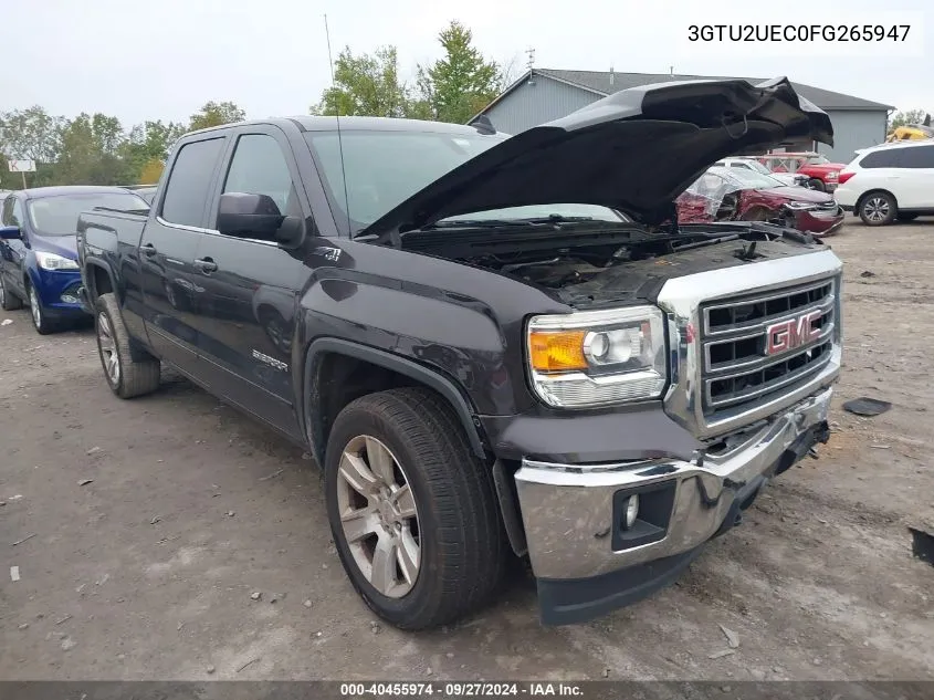 2015 GMC Sierra 1500 Sle VIN: 3GTU2UEC0FG265947 Lot: 40455974