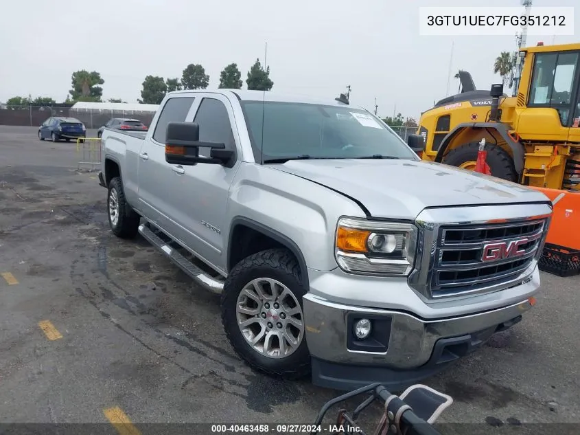 2015 GMC Sierra 1500 Sle VIN: 3GTU1UEC7FG351212 Lot: 40463458