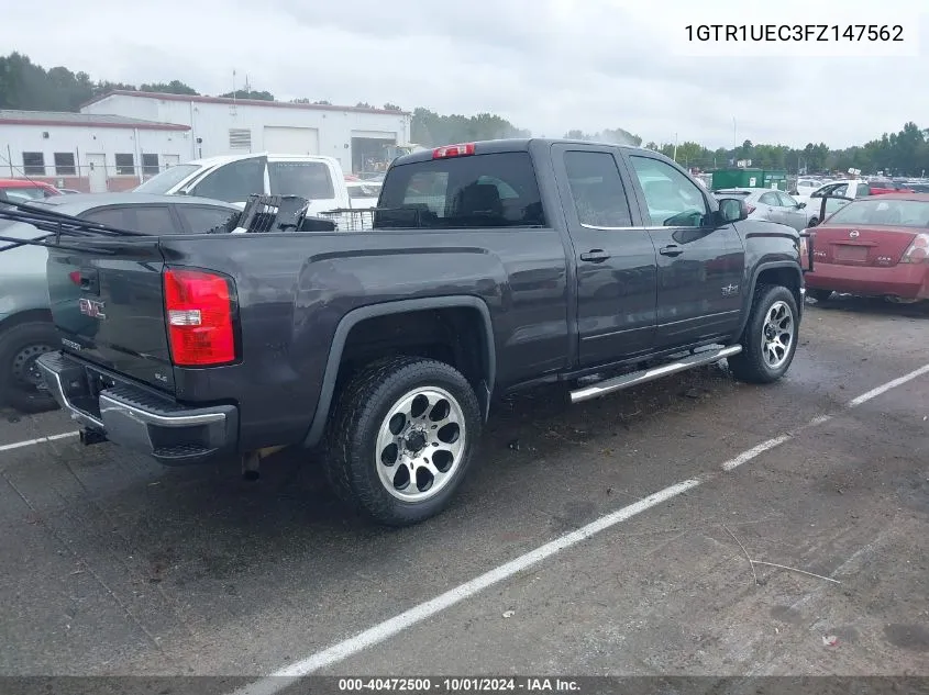 2015 GMC Sierra 1500 Sle VIN: 1GTR1UEC3FZ147562 Lot: 40472500