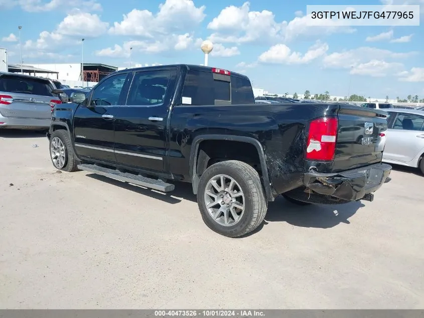 2015 GMC Sierra 1500 Denali VIN: 3GTP1WEJ7FG477965 Lot: 40473526