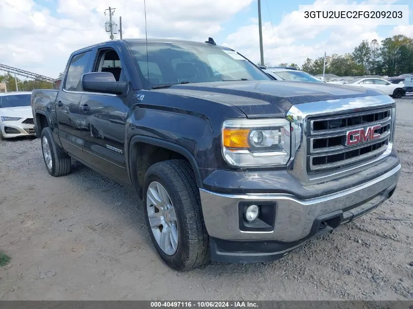 2015 GMC Sierra K1500 Sle VIN: 3GTU2UEC2FG209203 Lot: 40497116