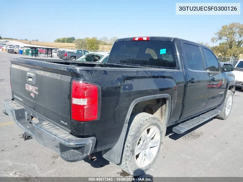 2015 GMC Sierra K1500 Sle VIN: 3GTU2UEC5FG300126 Lot: 40517343