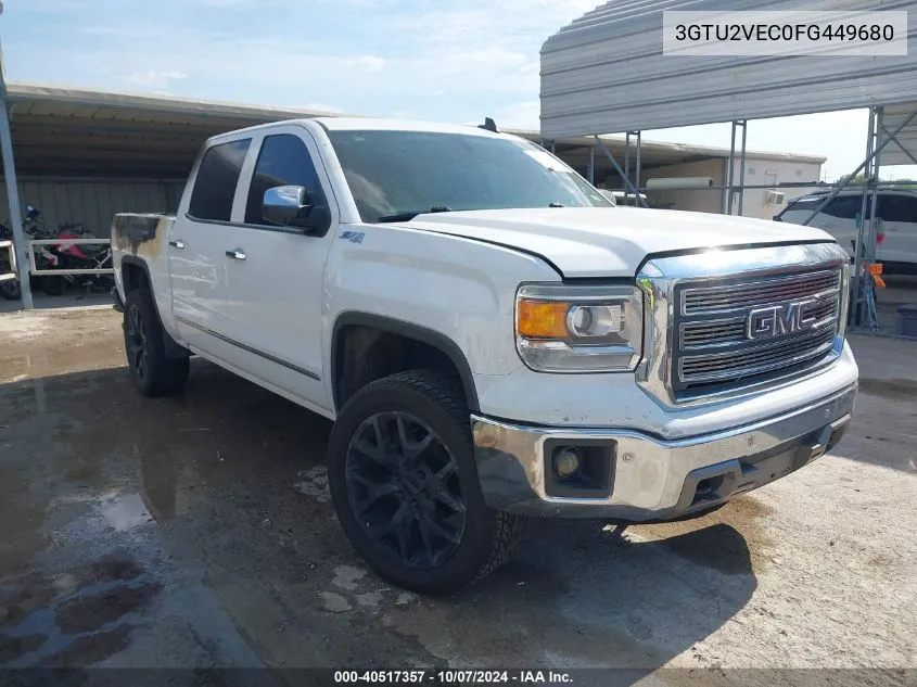 2015 GMC Sierra 1500 Slt VIN: 3GTU2VEC0FG449680 Lot: 40517357