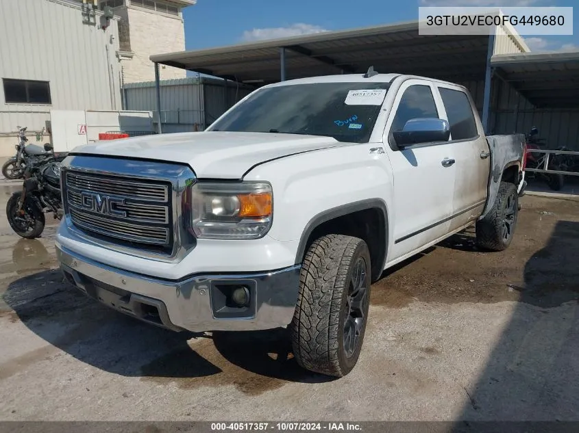 2015 GMC Sierra 1500 Slt VIN: 3GTU2VEC0FG449680 Lot: 40517357