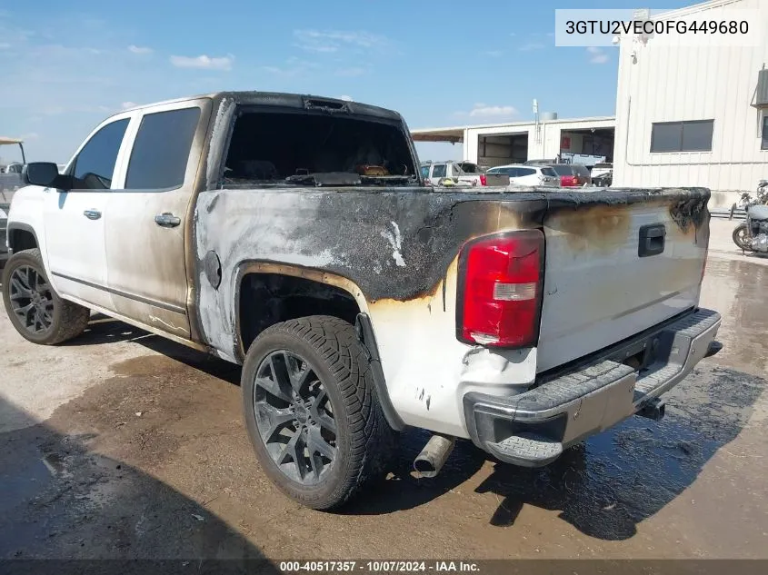 2015 GMC Sierra 1500 Slt VIN: 3GTU2VEC0FG449680 Lot: 40517357