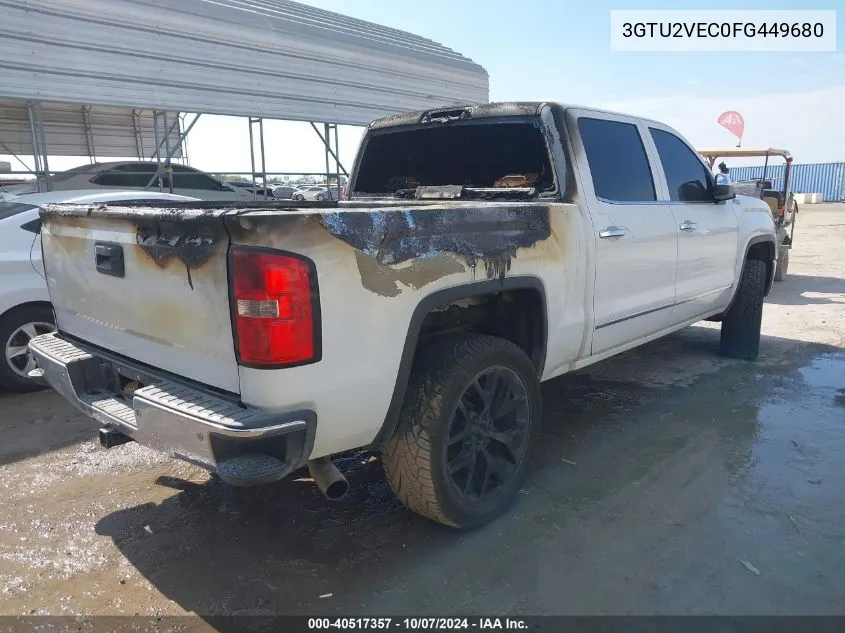 2015 GMC Sierra 1500 Slt VIN: 3GTU2VEC0FG449680 Lot: 40517357