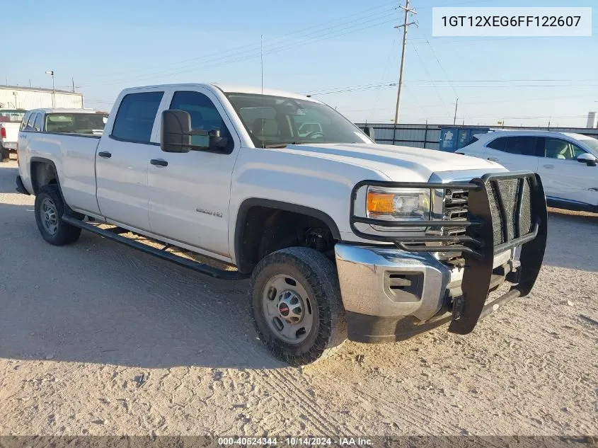 2015 GMC Sierra 2500Hd VIN: 1GT12XEG6FF122607 Lot: 40524344