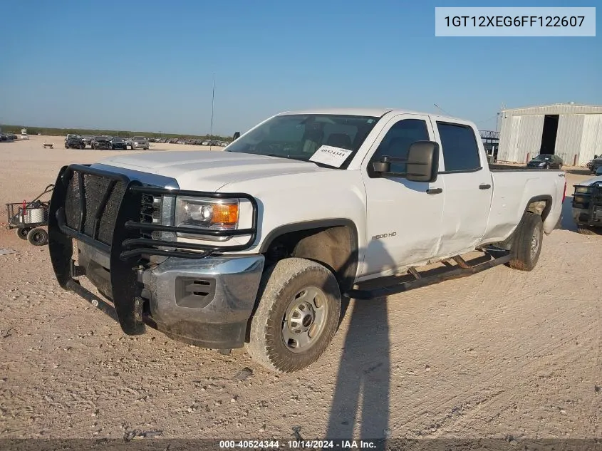 2015 GMC Sierra 2500Hd VIN: 1GT12XEG6FF122607 Lot: 40524344