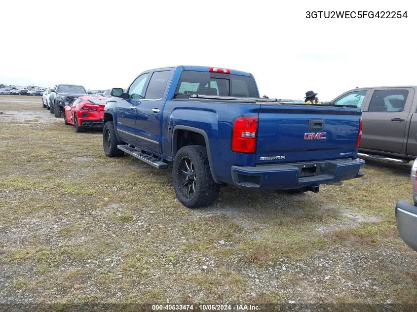 2015 GMC Sierra 1500 Denali VIN: 3GTU2WEC5FG422254 Lot: 40533474