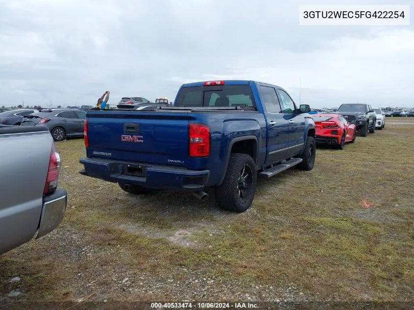 2015 GMC Sierra 1500 Denali VIN: 3GTU2WEC5FG422254 Lot: 40533474