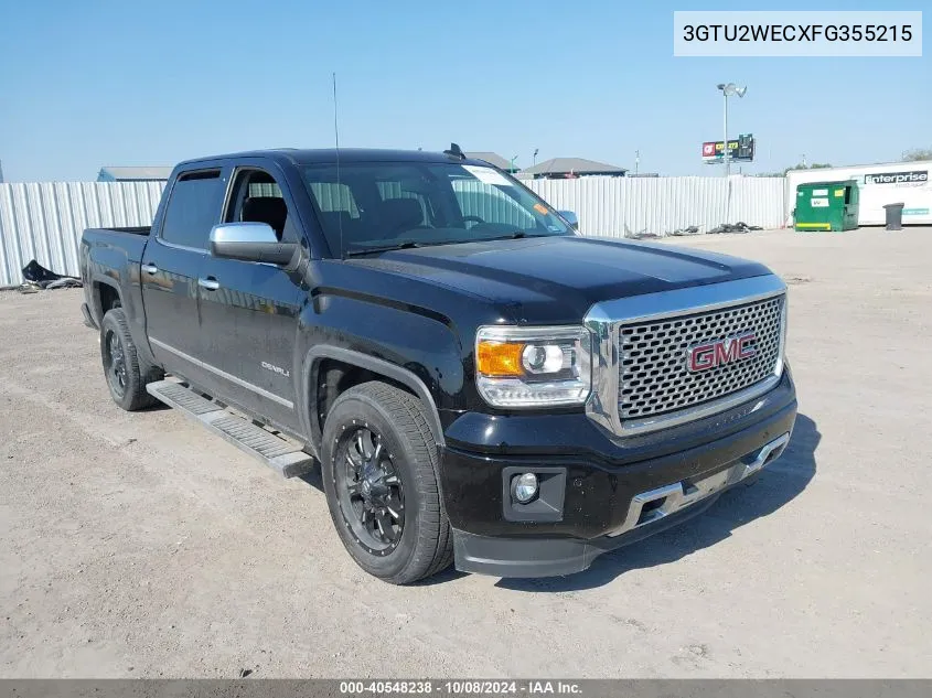 2015 GMC Sierra K1500 Denali VIN: 3GTU2WECXFG355215 Lot: 40548238