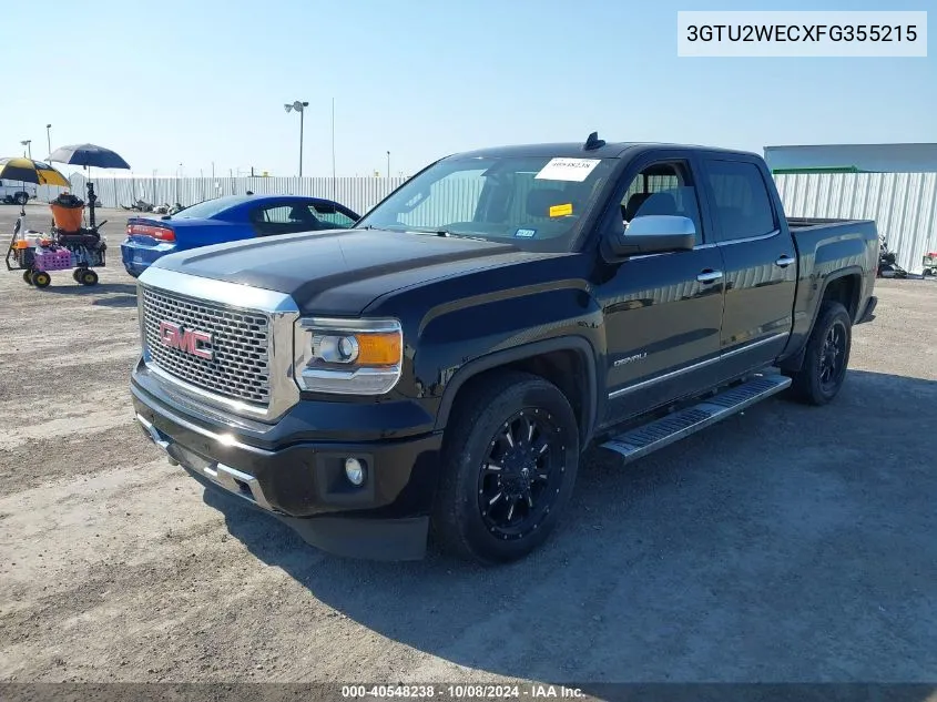 2015 GMC Sierra K1500 Denali VIN: 3GTU2WECXFG355215 Lot: 40548238