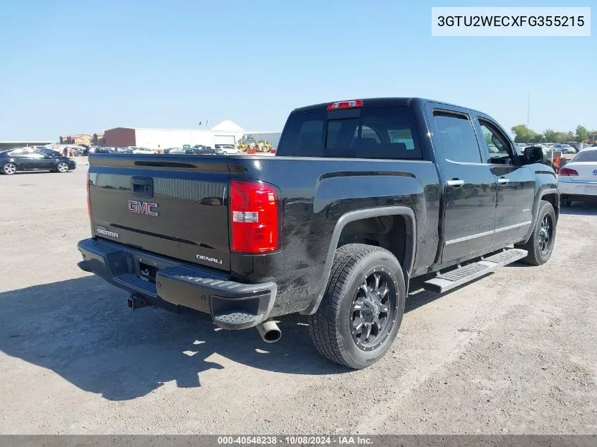 2015 GMC Sierra K1500 Denali VIN: 3GTU2WECXFG355215 Lot: 40548238