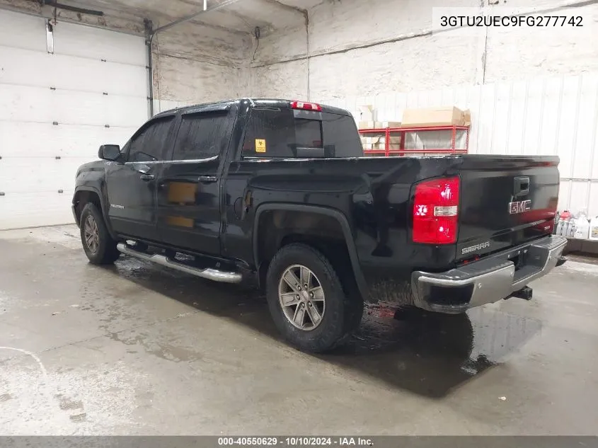 2015 GMC Sierra 1500 Sle VIN: 3GTU2UEC9FG277742 Lot: 40550629