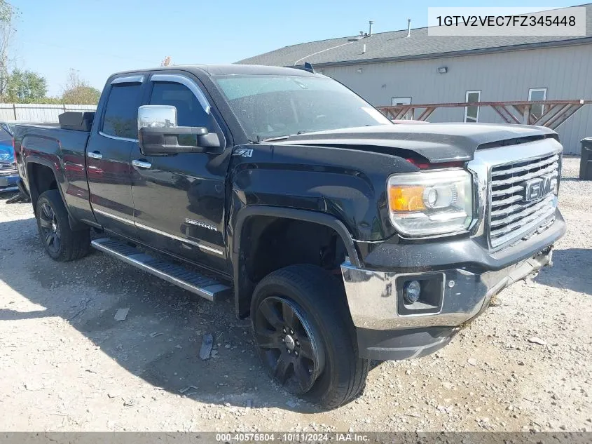 2015 GMC Sierra 1500 K1500 Slt VIN: 1GTV2VEC7FZ345448 Lot: 40575804