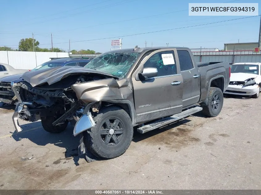 2015 GMC Sierra 1500 Denali VIN: 3GTP1WEC8FG394319 Lot: 40587051