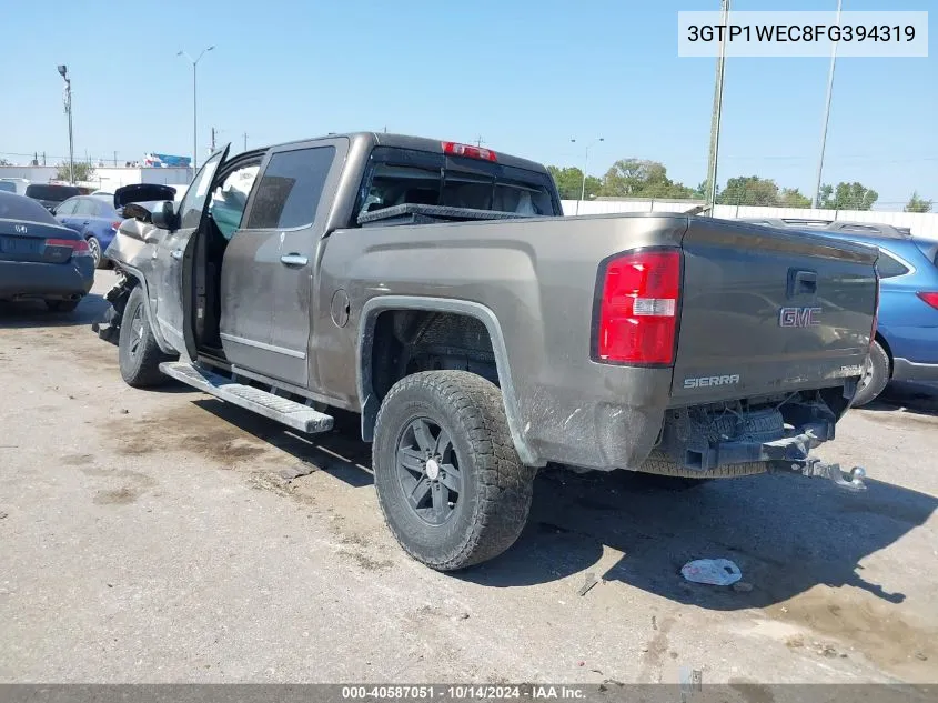 2015 GMC Sierra 1500 Denali VIN: 3GTP1WEC8FG394319 Lot: 40587051