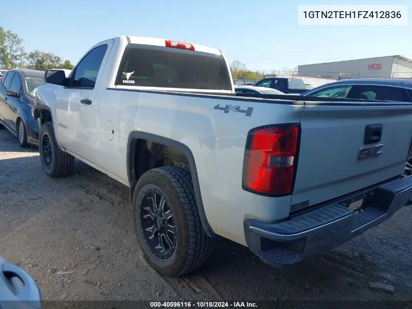 2015 GMC Sierra 1500 VIN: 1GTN2TEH1FZ412836 Lot: 40596116