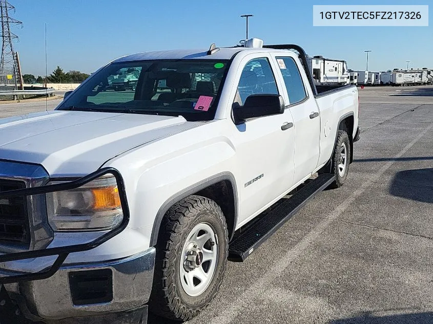 2015 GMC Sierra 1500 VIN: 1GTV2TEC5FZ217326 Lot: 40597596