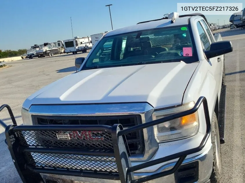 2015 GMC Sierra 1500 VIN: 1GTV2TEC5FZ217326 Lot: 40597596