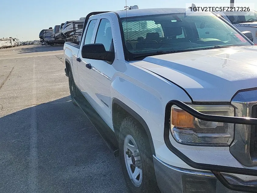 2015 GMC Sierra 1500 VIN: 1GTV2TEC5FZ217326 Lot: 40597596