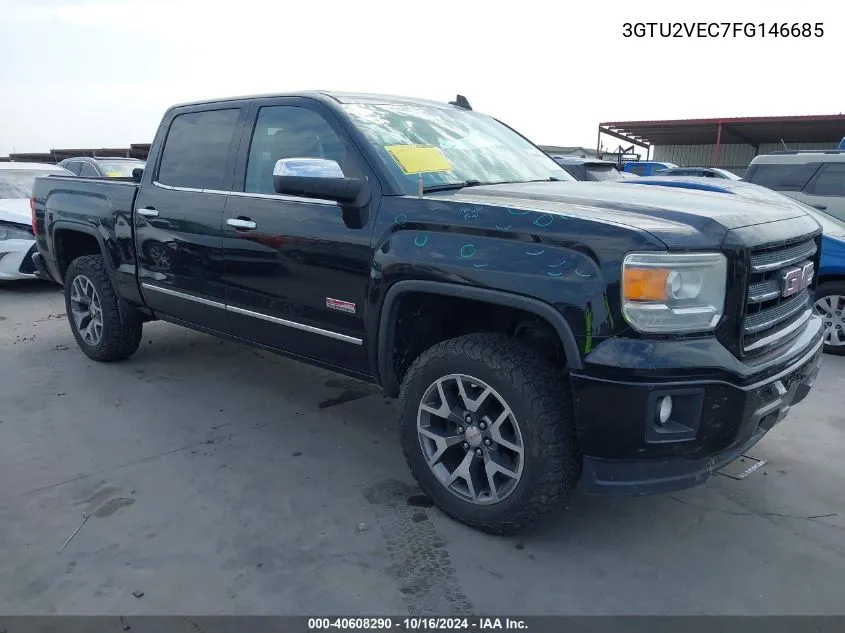 2015 GMC Sierra 1500 Slt VIN: 3GTU2VEC7FG146685 Lot: 40608290