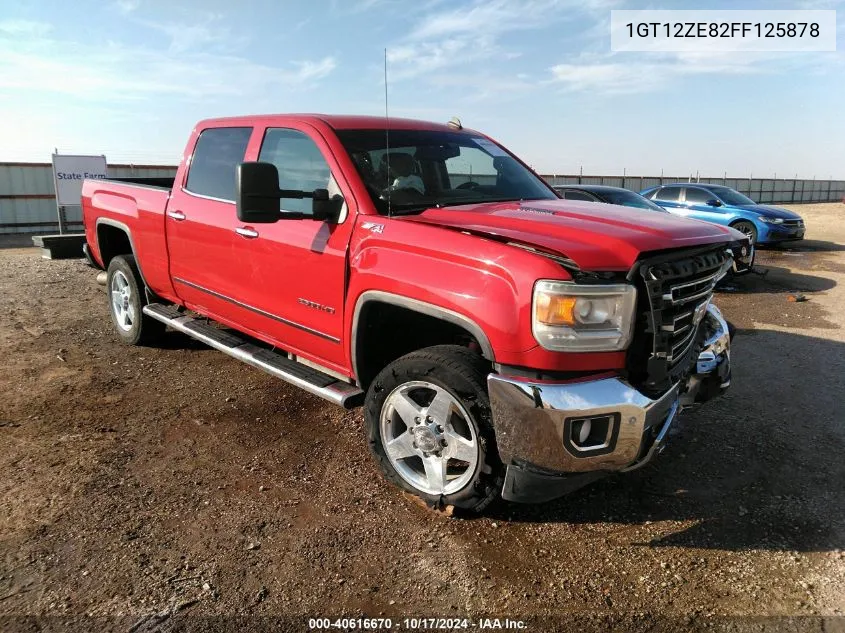 2015 GMC Sierra 2500Hd Slt VIN: 1GT12ZE82FF125878 Lot: 40616670