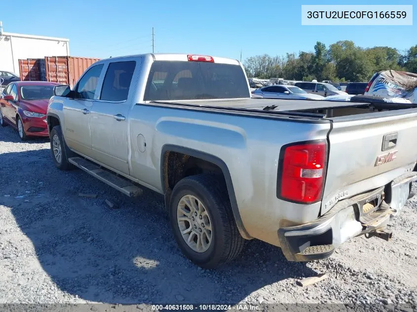 2015 GMC Sierra 1500 Sle VIN: 3GTU2UEC0FG166559 Lot: 40631508