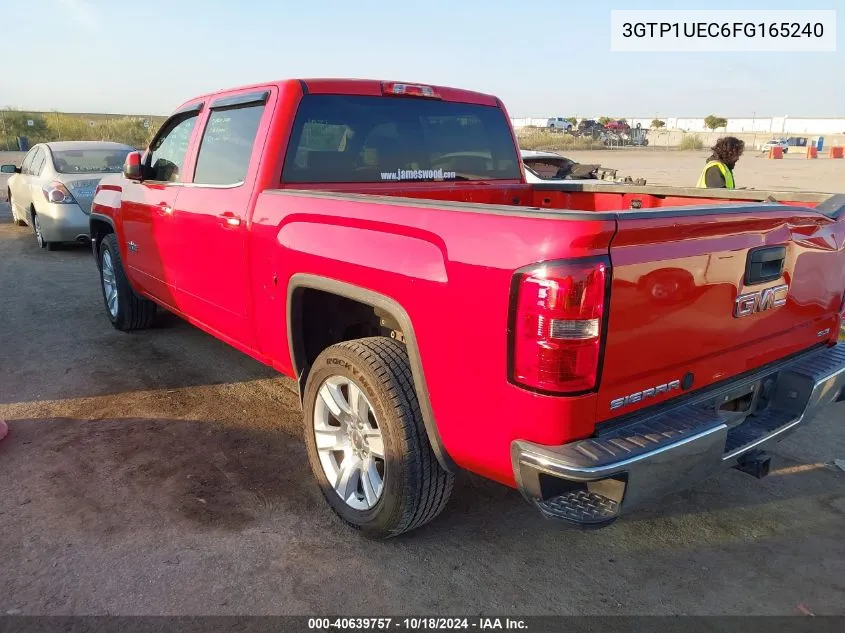 2015 GMC Sierra 1500 Sle VIN: 3GTP1UEC6FG165240 Lot: 40639757