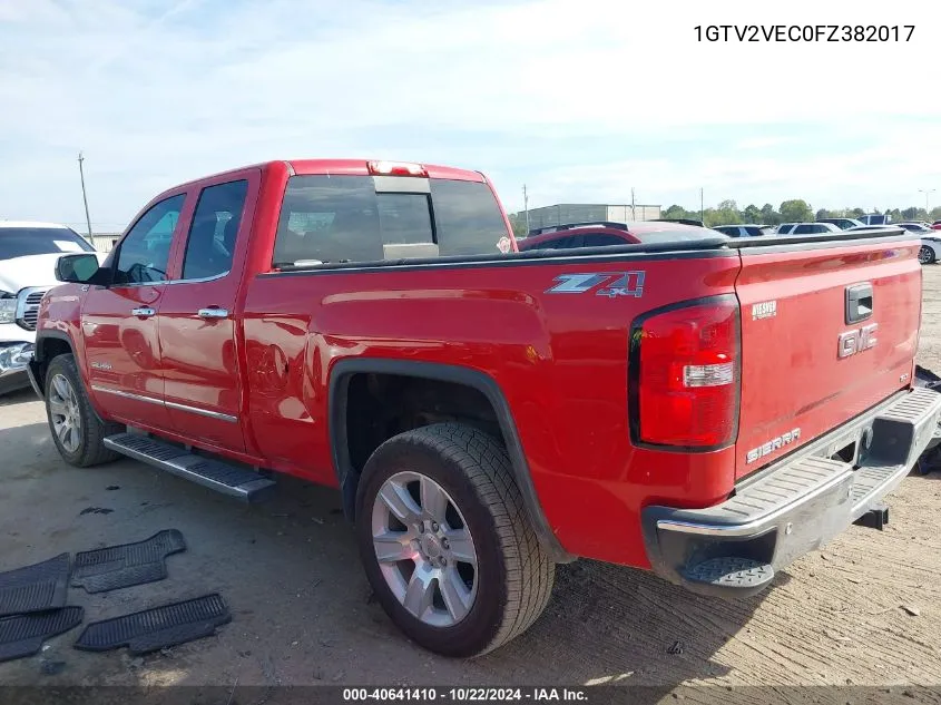 1GTV2VEC0FZ382017 2015 GMC Sierra 1500 Slt