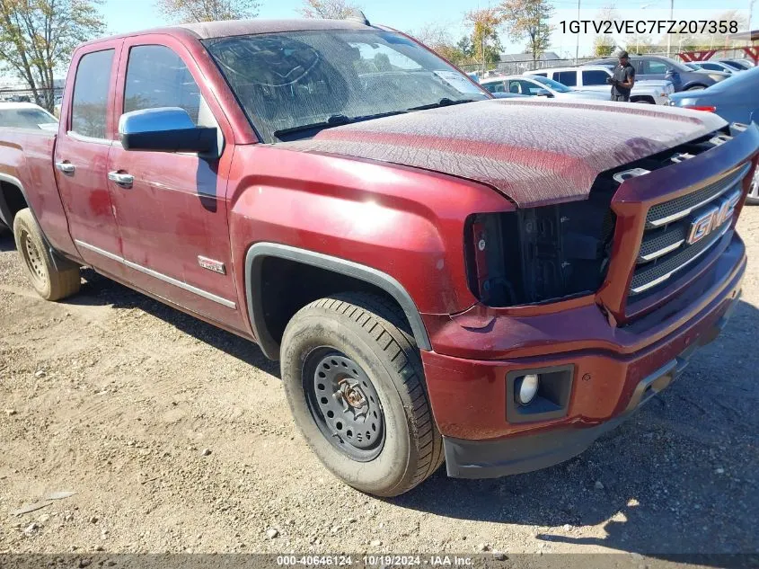 2015 GMC Sierra K1500 Slt VIN: 1GTV2VEC7FZ207358 Lot: 40646124